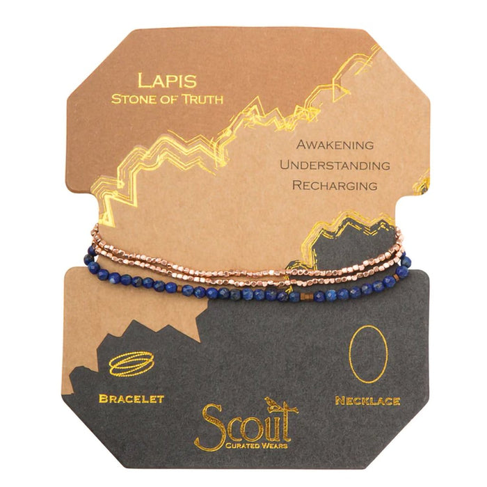 Scout Curated Wears : Delicate Stone Lapis - Stone of Truth - Scout Curated Wears : Delicate Stone Lapis - Stone of Truth