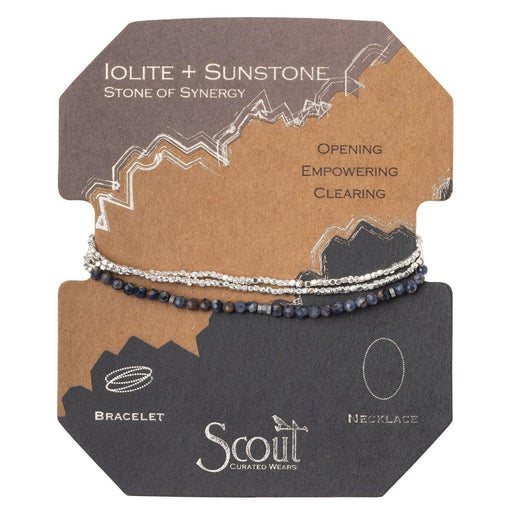 Scout Curated Wears : Delicate Stone Lolite & Sunstone - Stone of Synergy - Scout Curated Wears : Delicate Stone Lolite & Sunstone - Stone of Synergy - Annies Hallmark and Gretchens Hallmark, Sister Stores