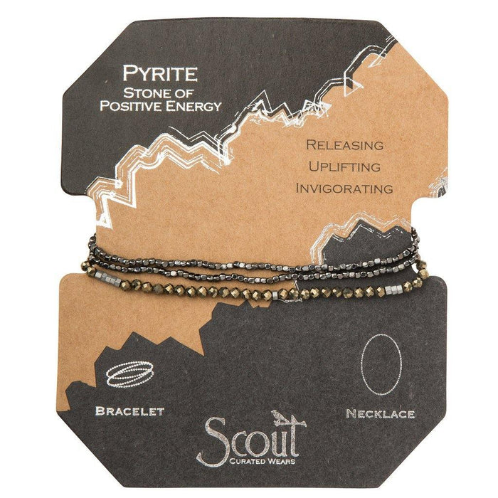 Scout Curated Wears : Delicate Stone Pyrite - Stone of Positive Energy -