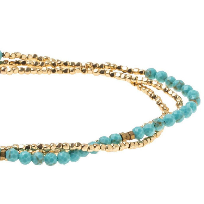 Scout Curated Wears : Delicate Stone Turquoise/Gold - Stone of the Sky -