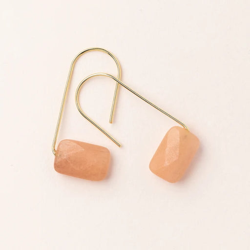 Scout Curated Wears : Floating Stone Earring - Sunstone/Gold - Scout Curated Wears : Floating Stone Earring - Sunstone/Gold