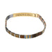 Scout Curated Wears : Good Karma Miyuki Bracelet | Strength & Grace - Gunmetal/Gold -