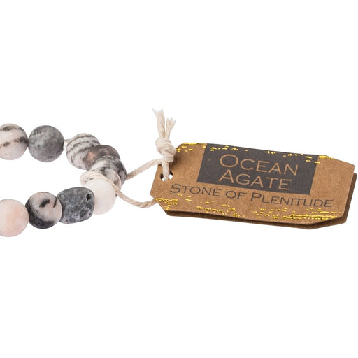 Scout Curated Wears : Ocean Agate Stone Bracelet - Stone of Plentitude - Scout Curated Wears : Ocean Agate Stone Bracelet - Stone of Plentitude