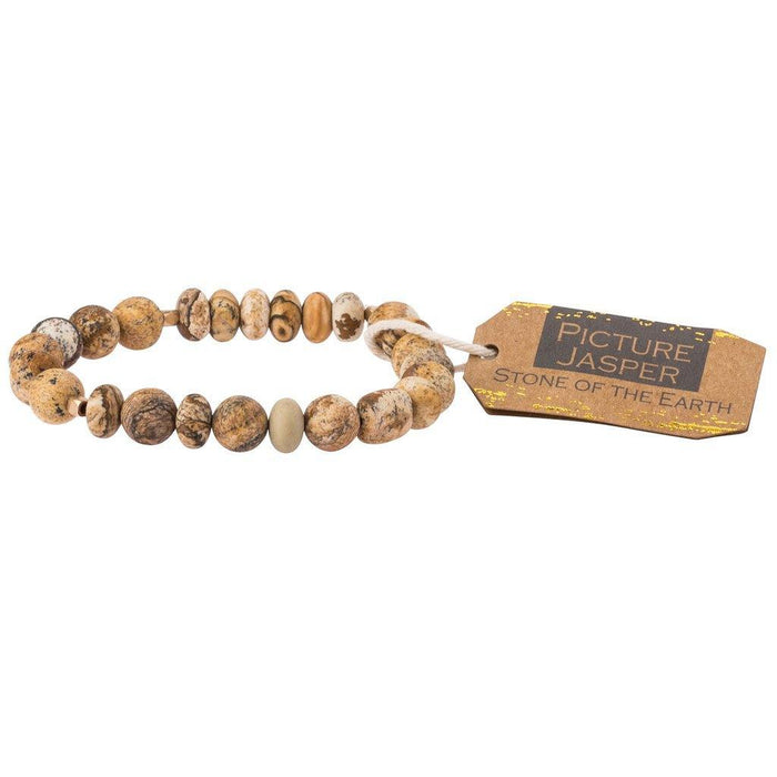 Scout Curated Wears : Picture Jasper Stone Bracelet - Stone of the Earth -