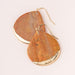 Scout Curated Wears : Stone Dipped Teardrop Earring - Petrified Wood/Gold -