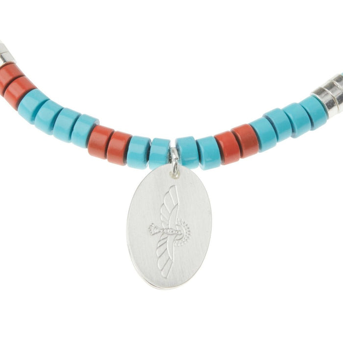 Scout Curated Wears : Stone Intention Charm Bracelet - Aqua Terra/Silver - Scout Curated Wears : Stone Intention Charm Bracelet - Aqua Terra/Silver