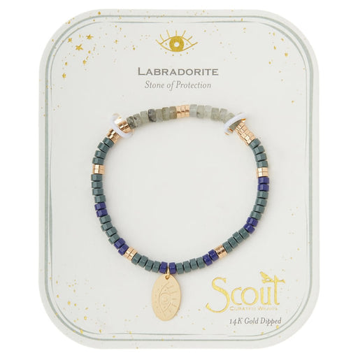 Scout Curated Wears : Stone Intention Charm Bracelet - Labradorite/Gold - Scout Curated Wears : Stone Intention Charm Bracelet - Labradorite/Gold