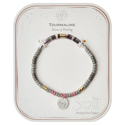 Scout Curated Wears : Stone Intention Charm Bracelet - Tourmaline/Silver - Scout Curated Wears : Stone Intention Charm Bracelet - Tourmaline/Silver