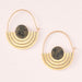 Scout Curated Wears : Stone Orbit Earring - Pyrite/Gold - Scout Curated Wears : Stone Orbit Earring - Pyrite/Gold