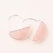 Scout Curated Wears : Stone Prism Hoop - Rose Quartz/Silver -