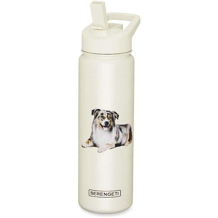 Serengeti Australian Shepherd 24 oz Water Bottle - Serengeti Australian Shepherd 24 oz Water Bottle