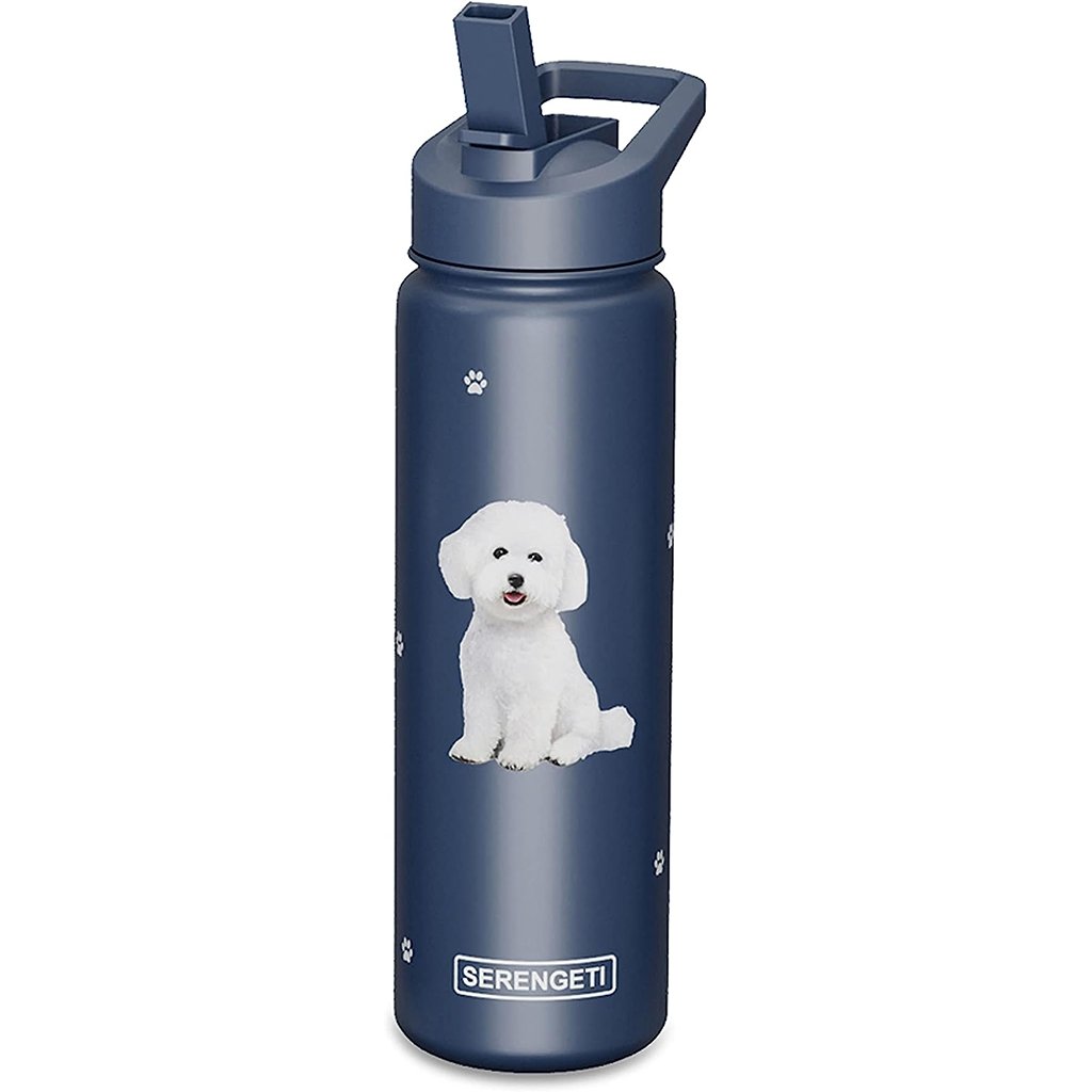 Serengeti Bichon Frise 24 oz Water Bottle - Annies Hallmark and ...