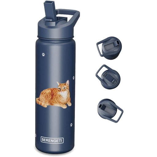 Serengeti Orange Cat 24 oz Water Bottle - Serengeti Orange Cat 24 oz Water Bottle
