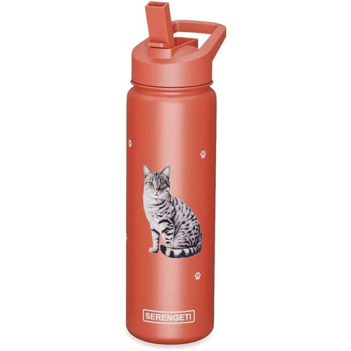 Serengeti Silver Cat 24 oz Water Bottle - Serengeti Silver Cat 24 oz Water Bottle