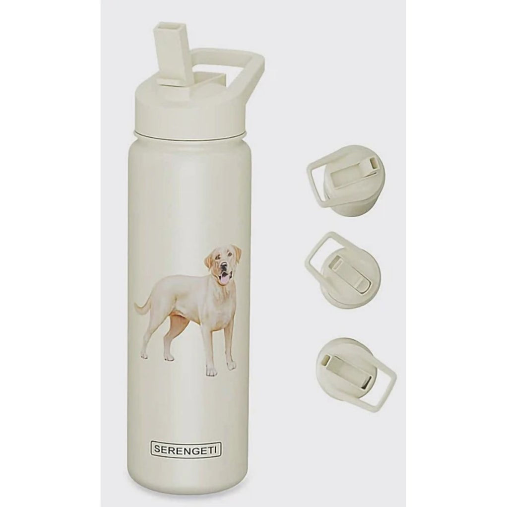 Serengeti Yellow Labrador 24 oz Water Bottle - Annies Hallmark and ...