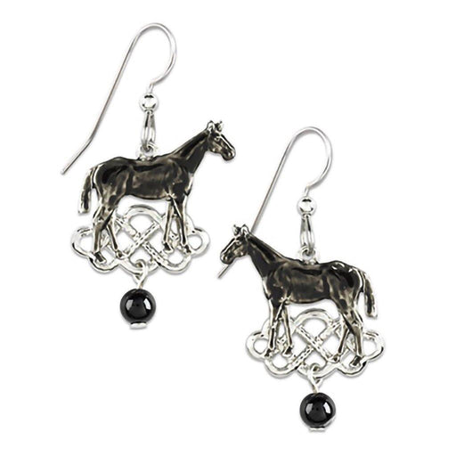 Silver Forest Earrings - Black Beauty Earrings -