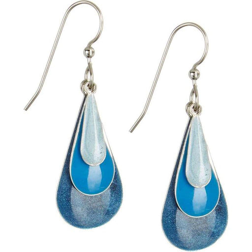 Silver Forest Earrings - Blue Triple Teardrop Earrings - Silver Forest Earrings - Blue Triple Teardrop Earrings - Annies Hallmark and Gretchens Hallmark, Sister Stores