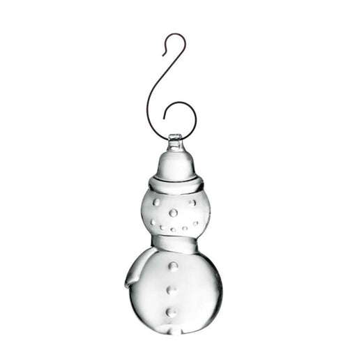 Simon Pearce : Snowman Ornament -