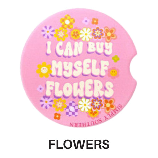 Simply Southern : Car Coaster - Flower - Simply Southern : Car Coaster - Flower