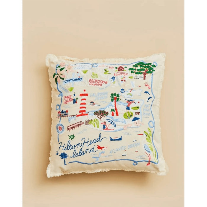 Spartina 449 : Hilton Head Embroidered Pillow - Spartina 449 : Hilton Head Embroidered Pillow - Annies Hallmark and Gretchens Hallmark, Sister Stores