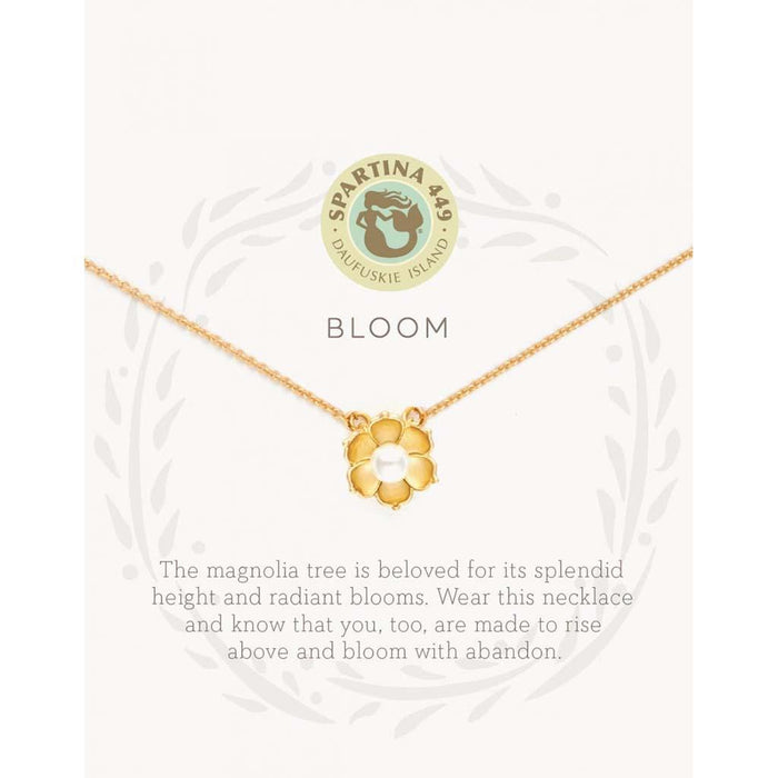 Spartina : Sea La Vie Bloom Necklace in Gold -