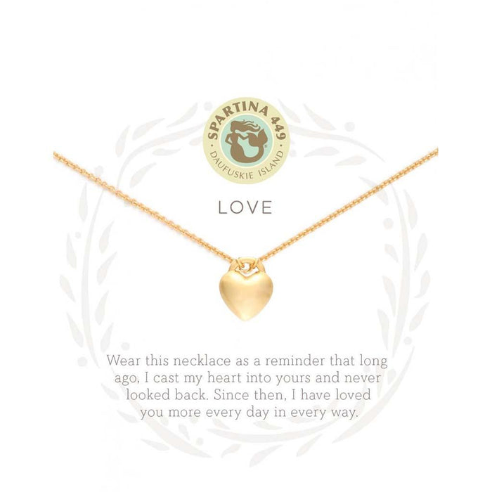 Spartina : Sea La Vie Love Necklace in Gold -