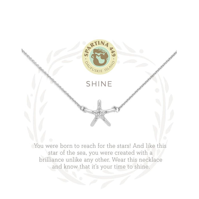 Spartina : Sea La Vie Shine Necklace in Silver -