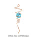 Spinfinity : Spiral Tail-Copper/Aqua -
