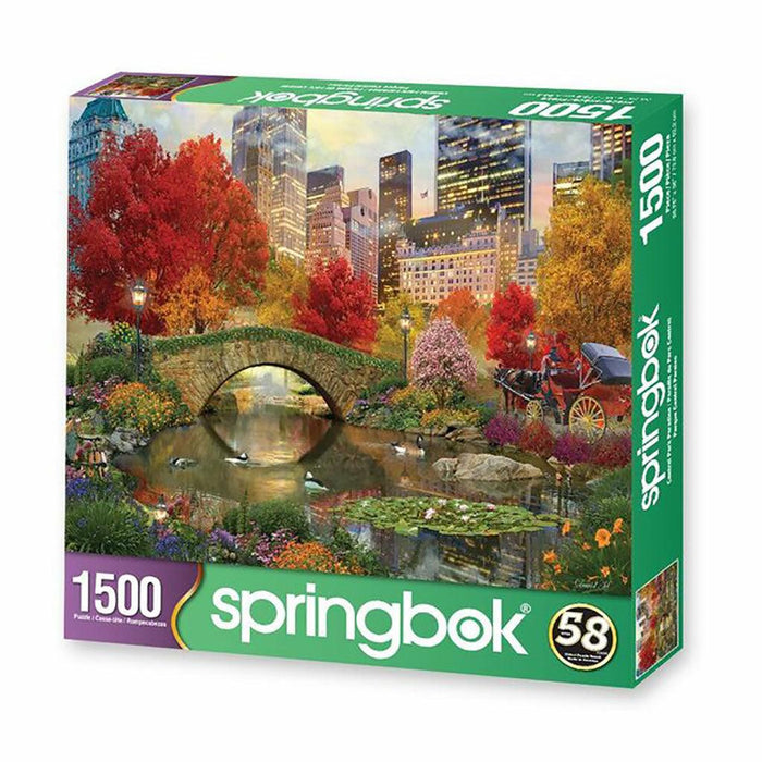 Springbok : Central Park Paradise 1500 Piece Jigsaw Puzzle - Springbok : Central Park Paradise 1500 Piece Jigsaw Puzzle - Annies Hallmark and Gretchens Hallmark, Sister Stores