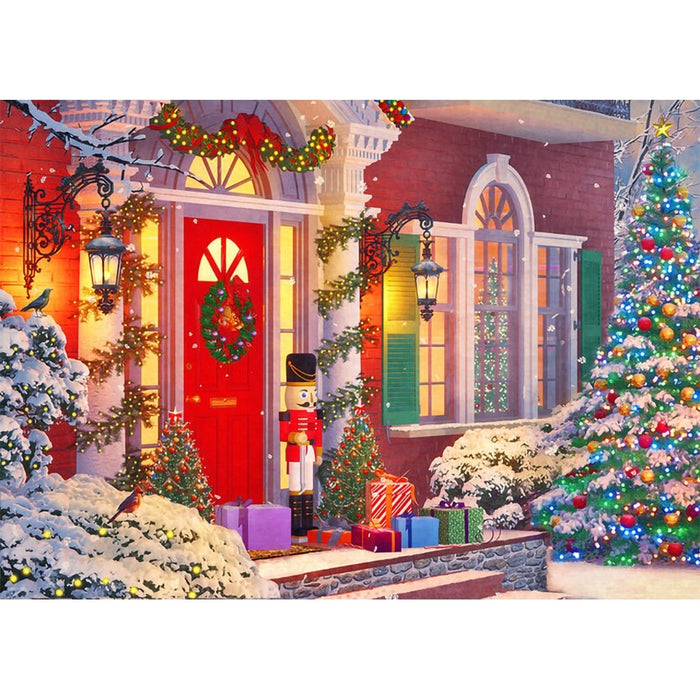 Springbok : Christmas House 500 Piece Jigsaw Puzzle - Springbok : Christmas House 500 Piece Jigsaw Puzzle