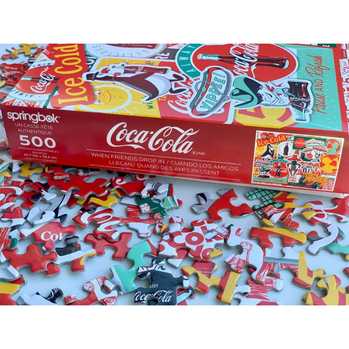 Springbok : Coca-Cola When Friends Drop In 500 Piece Jigsaw Puzzle - Springbok : Coca-Cola When Friends Drop In 500 Piece Jigsaw Puzzle
