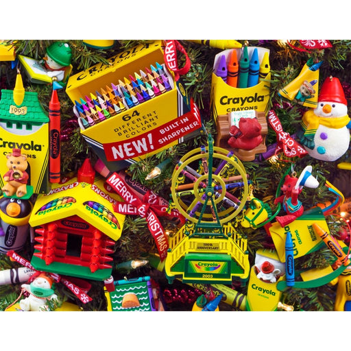 Springbok : Crayola Crafty Christmas Ornaments 1000 Piece Jigsaw Puzzle - Springbok : Crayola Crafty Christmas Ornaments 1000 Piece Jigsaw Puzzle