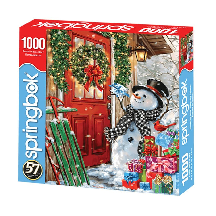 Springbok : Delivering Gifts 1000 Piece Jigsaw Puzzle - Springbok : Delivering Gifts 1000 Piece Jigsaw Puzzle - Annies Hallmark and Gretchens Hallmark, Sister Stores