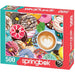 Springbok : Donuts N' Coffee 500 Piece Jigsaw Puzzle - Springbok : Donuts N' Coffee 500 Piece Jigsaw Puzzle - Annies Hallmark and Gretchens Hallmark, Sister Stores