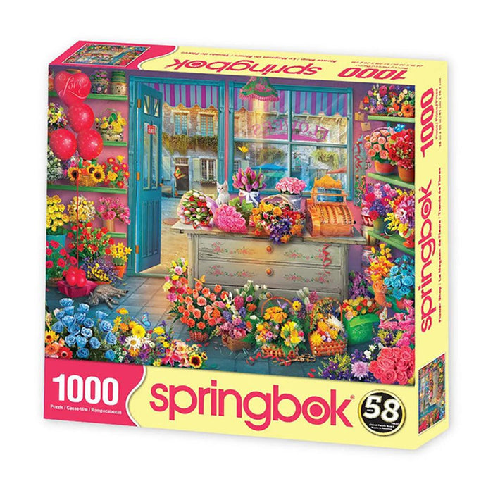 Springbok : Flower Shop 1000 Piece Jigsaw Puzzle - Springbok : Flower Shop 1000 Piece Jigsaw Puzzle - Annies Hallmark and Gretchens Hallmark, Sister Stores