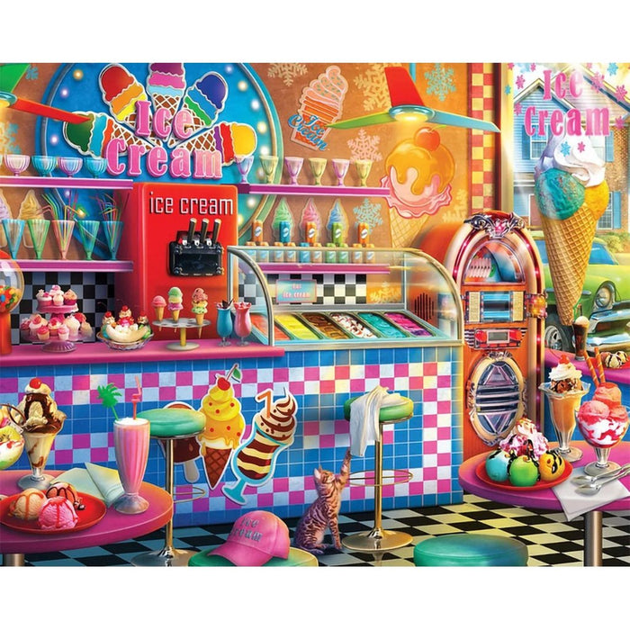 Springbok : Ice Cream Shop 1000 Piece Jigsaw Puzzle - Springbok : Ice Cream Shop 1000 Piece Jigsaw Puzzle