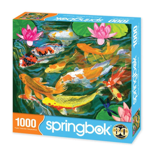 Springbok : Koi Pond 1000 Piece Jigsaw Puzzle - Springbok : Koi Pond 1000 Piece Jigsaw Puzzle