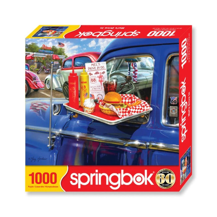 Springbok : Mel's Drive-In 1000 Piece Jigsaw Puzzle - Springbok : Mel's Drive-In 1000 Piece Jigsaw Puzzle