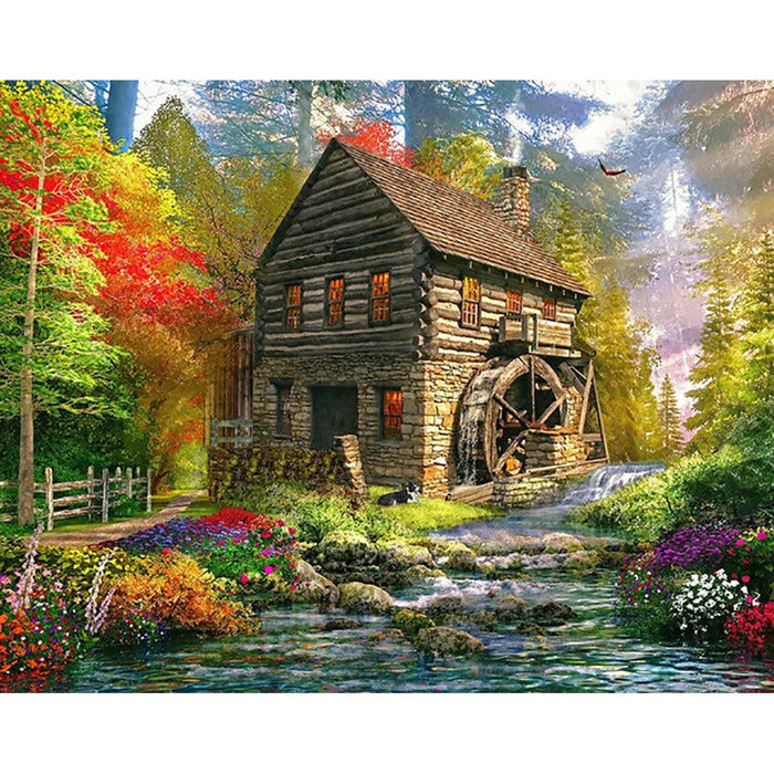Springbok : Mill Cottage 1000 Piece Jigsaw Puzzle -