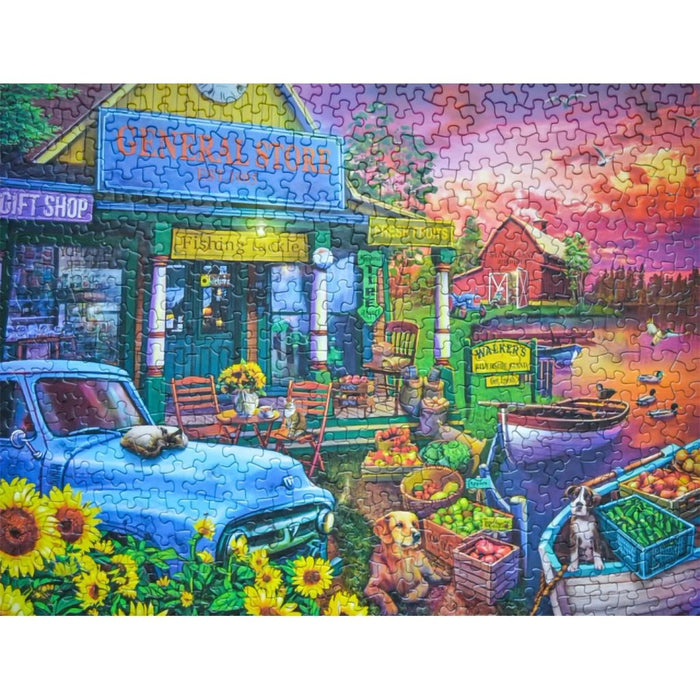 Springbok : Riverside Market 500 Piece Jigsaw Puzzle - Springbok : Riverside Market 500 Piece Jigsaw Puzzle