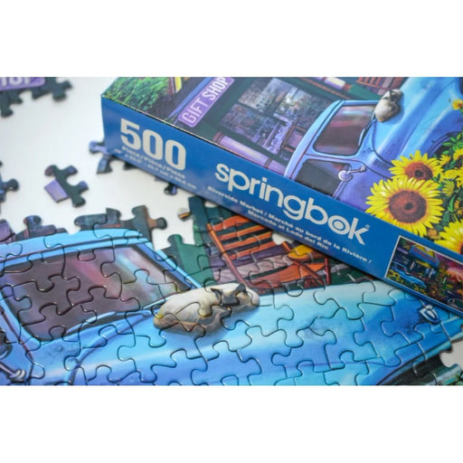 Springbok : Riverside Market 500 Piece Jigsaw Puzzle - Springbok : Riverside Market 500 Piece Jigsaw Puzzle