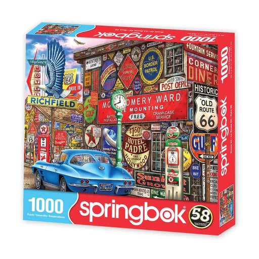 Springbok : Route Sixty-Six 1000 Piece Jigsaw Puzzle - Springbok : Route Sixty-Six 1000 Piece Jigsaw Puzzle