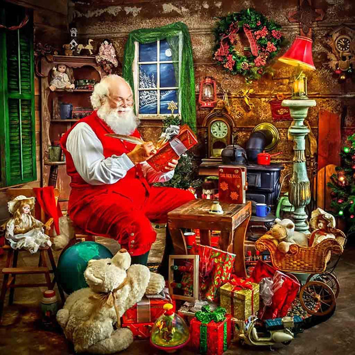 Springbok : Santa's Shop 500 Piece Jigsaw Puzzle - Springbok : Santa's Shop 500 Piece Jigsaw Puzzle - Annies Hallmark and Gretchens Hallmark, Sister Stores