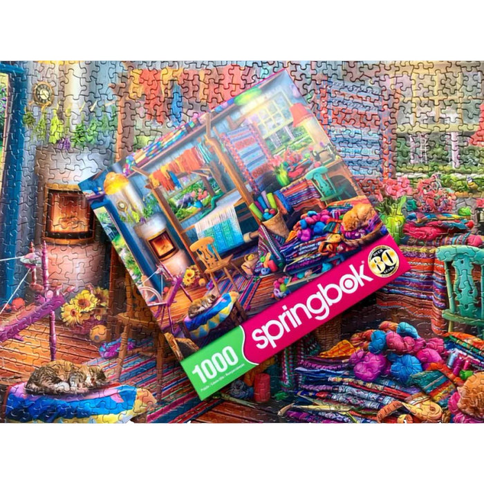 Springbok :Weavers Cottage 1000 Piece Jigsaw Puzzle - Springbok :Weavers Cottage 1000 Piece Jigsaw Puzzle