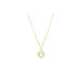 Stia : Charm & Chain Necklace Pavé Paw in Gold Plating - Stia : Charm & Chain Necklace Pavé Paw in Gold Plating