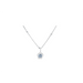 Stia : Clear Quartz CZ Birthstone Necklace (April) -