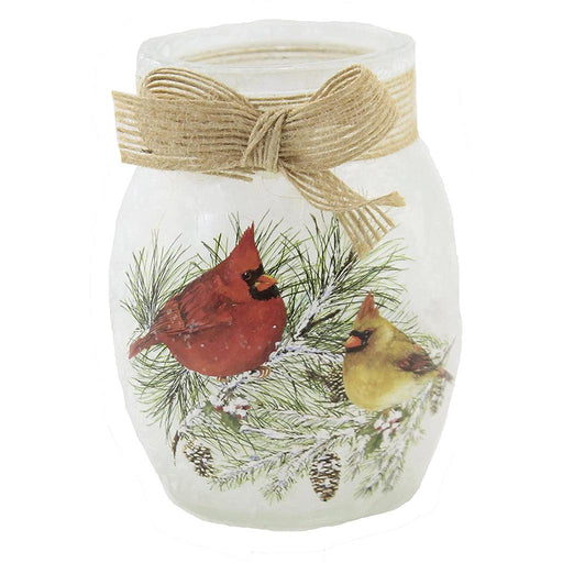 Stony Creek: Christmas Cardinals Small Jar 4.0" - Stony Creek: Christmas Cardinals Small Jar 4.0" - Annies Hallmark and Gretchens Hallmark, Sister Stores