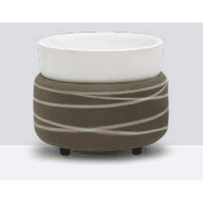 Swan Creek : Grey & Spiral Modern Wax Melter - Swan Creek : Grey & Spiral Modern Wax Melter