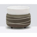 Swan Creek : Grey & Spiral Modern Wax Melter - Swan Creek : Grey & Spiral Modern Wax Melter