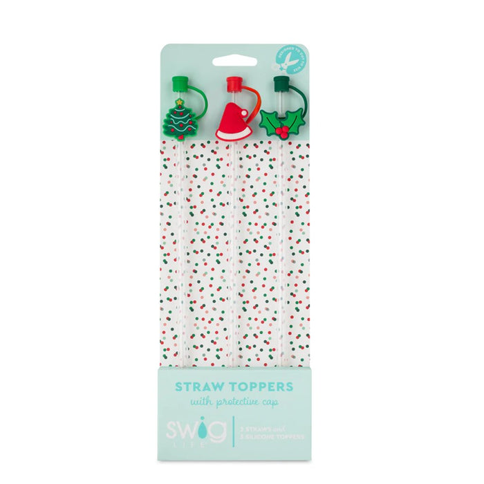 Swig : Christmas Sweets Straw Topper Set - Annies Hallmark and